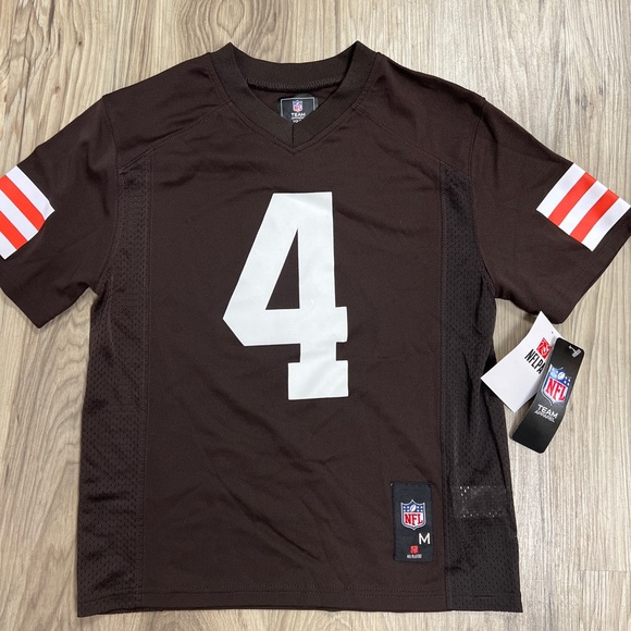 NFL Team Apparel Cleveland Browns Deshaun Watson Jersey Youth Medium 10/12 NWT - Picture 8 of 8